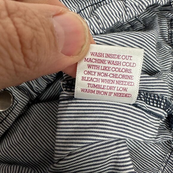 So Womens Lightweight Hooded Striped Jacket XL Blue Cotton Front Pockets - Picture 4 of 9